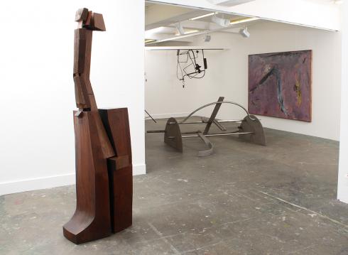 Installation of work by Anthony Caro, Tim Scott, Peter Startup and Douglas Abercrombie